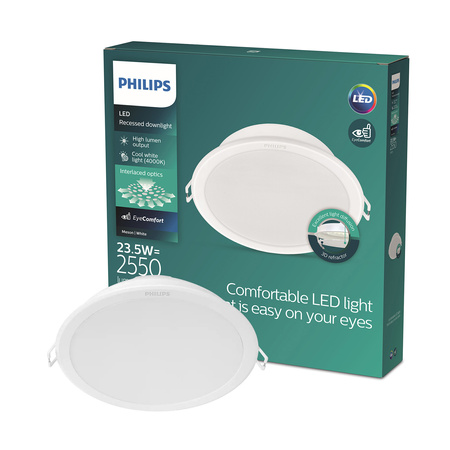 LED panel Zapuštěné vestavné svítidlo MESON 23,5W 4000K 21,5cm Kulaté stropní svítidlo PHILIPS