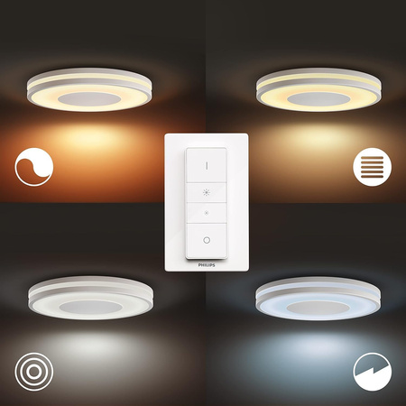 LED BEING stropní podhled bílý 22,5W CCT PHILIPS HUE Bluetooth Zigbee + stmívač