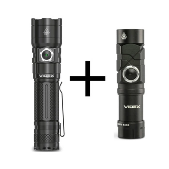 Sada 2 svítilen Videx – Vodotěsné, Dobíjecí, 10W 600lm + 20W 4000lm