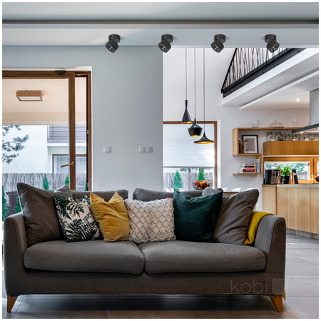 Stropní svítidlo Reflektor nastavitelný LED 9W 550lm 3000K Warm Dimmable CRI90 Black Lahti Kobi