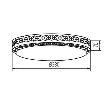 Plafond LED stropní panel Svítidlo pro povrchovou montáž 17,5W 1480lm 4000K neutrální 120° kulatá bílá Lumko Kanlux