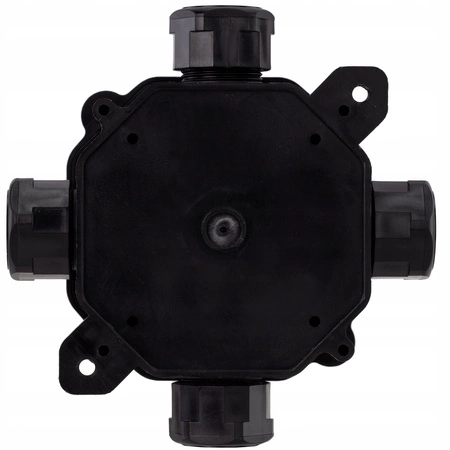 Hermetická instalační krabice pro povrchovou montáž PG16 75x75x33mm Splitter s tlumivkami Černá PAWBOL