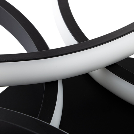 GALAXIS VIRGO 72W LED stropní svítidlo černé + dálkové ovládání