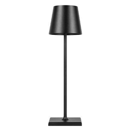 LED stolní lampa 3W 200lm 4000K neutrální bílá dobíjecí školní noční světlo stmívatelná vypínač černá Solio Masterled