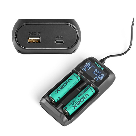 Univerzální nabíječka baterií VCH-UT201 VIDEX