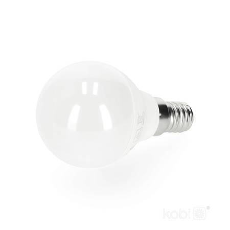 LED žárovka E14 Ball 7W 600lm 3000K Warm 180° LED2B Kobi