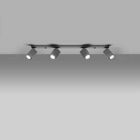 MERIDA stropní svítidlo 4xGU10 Reflektor Halogenové svítidlo Moving 80cm Grey SOLLUX