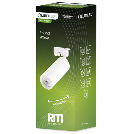 Osvětlovací lišta 2m + 6x reflektor lištový, GU10 Bílá RITI LUMILED