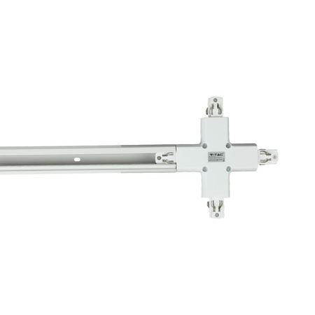 Přípojnice konektor X kříž 3-fázové bílé kolejové světlo V-TAC