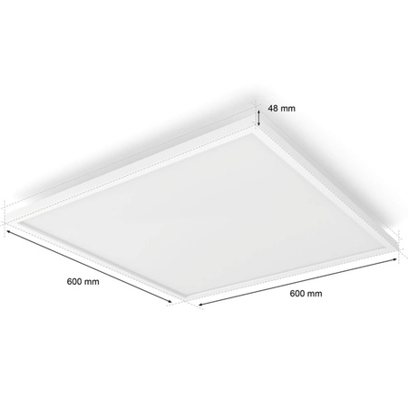 LED panel pro povrchovou montáž SURIMU 60W CCT RGB 60cm PHILIPS HUE Bluetooth Zigbee stropní svítidlo