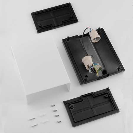 Zahradní nástěnná lampa 2x E27, obdélníková LEVIS LUMILED