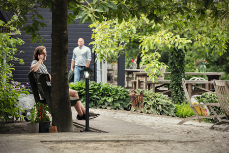 Venkovní LED zahradní svítidlo ALPENGLOW myGarden E27 IP44 Tyč 90cm Lucerna černá PHILIPS