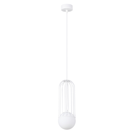 BRINA 1 G9 Bílá moderní stropní závěsná lampa SOLLUX