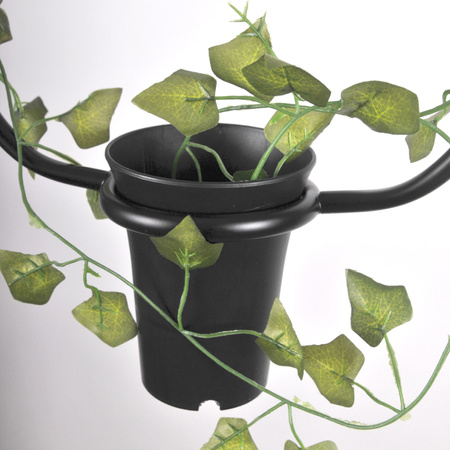 IL MIO SOREN závěsné stropní svítidlo černé E27 s květinou GOLDLUX (Polux)