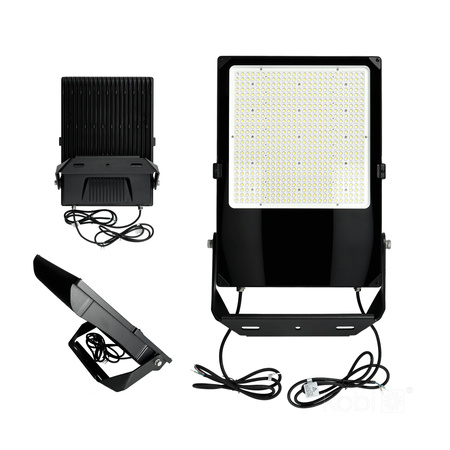Venkovní LED reflektory Zahrada 500W 77500lm 4000K Neutrální Stmívatelné 60° IP66 IK08 Černá US Kobi