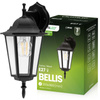 Zahradní nástěnná lampa lucerna E27, Černá BELLIS LUMILED