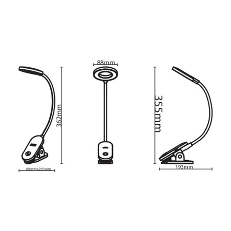 Stolní lampa LED 5W 200lm 4000K White Forys Philips