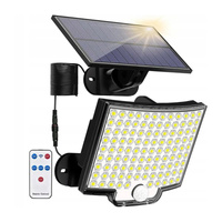 Solární LED reflektor Zahradní lampa 6500K IP44 Senzor pohybu a soumraku
