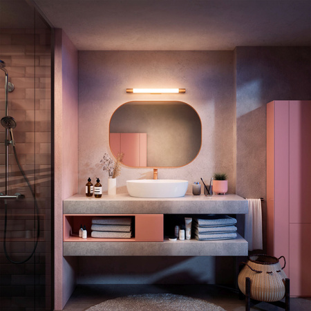 LED Světlo nad Zrcadlo 10W 1500lm 2700K 60cm IP44 Měděná Rover Philips