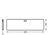Podskříňové svítidlo Ledvance LED Nábytkové lamelové svítidlo s čidlem pohybu bez rámečku 5W 220lm CCT Stmívatelné bílé 30x10cm Podskříňové svítidlo Ledvance