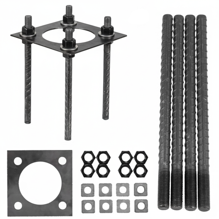 BASE SV 200x200mm KOBI Nastavitelná základová kotva pro sloupy