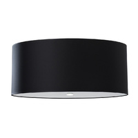 LED stropní svítidlo OTTO 6xE27 Kulaté svítidlo 70 cm černé SOLLUX
