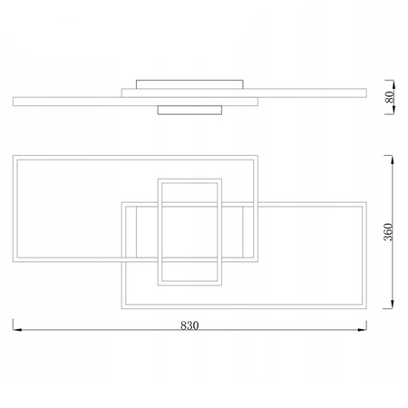 LED lustrová stropní lampa 90W CCT GALAXIS VELA bílá + dálkové ovládání