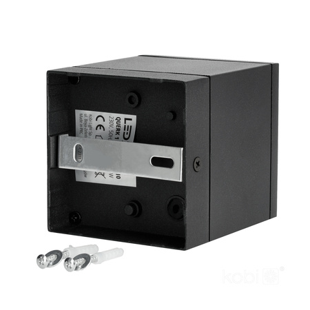 Venkovní bodové světlo GU10 černé IP54 Querk Kobi