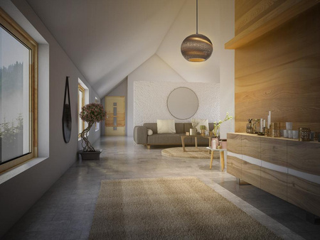 Dekorativní stropní závěsné svítidlo E27 s převisem Hnědá kartonová dekorace Ledvance