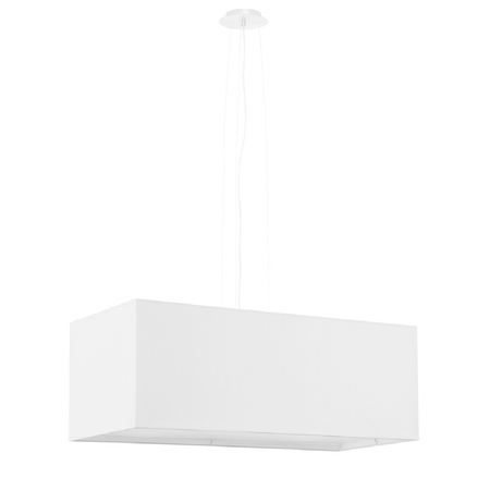 SANTA BIS LED závěsné stropní svítidlo 3xE27 obdélníkový lustr 80 cm bílý SOLLUX