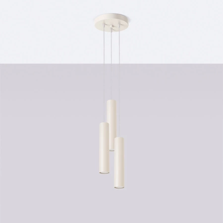 Stropní závěsné svítidlo Tuba Spot 3x GU10 Beige Lagos Ocean Green SL.1482 Sollux