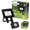 LED Reflektor snímač pohybu 10W, 1100lm 4000K IP65 Černá ZUME ALS LUMILED