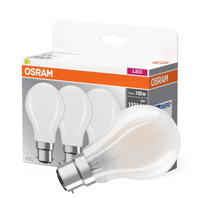 3x LED žárovka A60 B22d 11W = 100W 1521lm 2700K Warm 320° BASE Osram