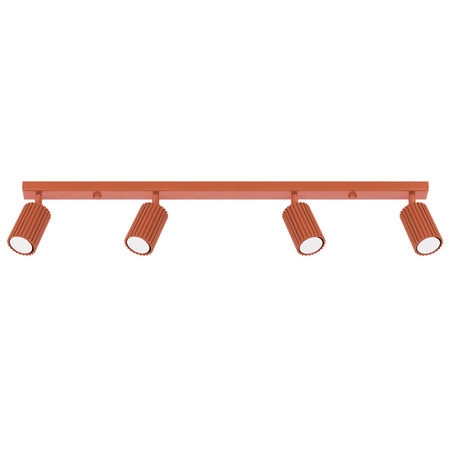 Bodové reflektorové stropní svítidlo Tuba 4x GU10 Ochre Red Carbon Deep Space SL.1641 Sollux