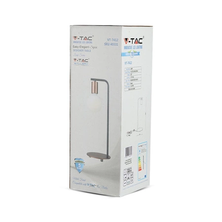 E27 Měděná stolní lampa VT-7412 V-TAC