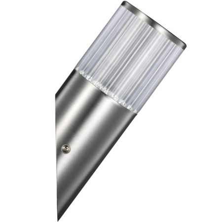 LED zahradní nástěnné svítidlo 3.6W 6500K collum GOLDLUX (Polux) šikmá ocel