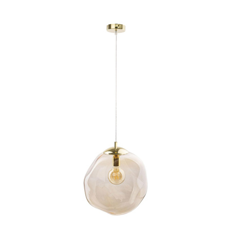 SOL AMBER Závěsné stropní svítidlo Amber and Gold Modern E27 4261 TK Lighting