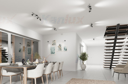 LED GU10 nastavitelné reflektorové stropní svítidlo bílé Enali Kanlux