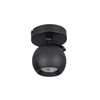 Nástěnné svítidlo Stropní svítidlo Nastavitelné LED GU10 Round Black Galoba Kanlux