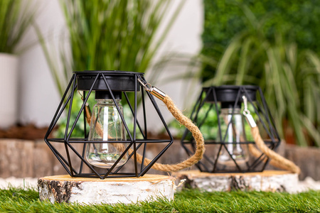 LED solární závěsné svítidlo Venkovní zahradní lucerna 3000K IP44 soumrakový senzor