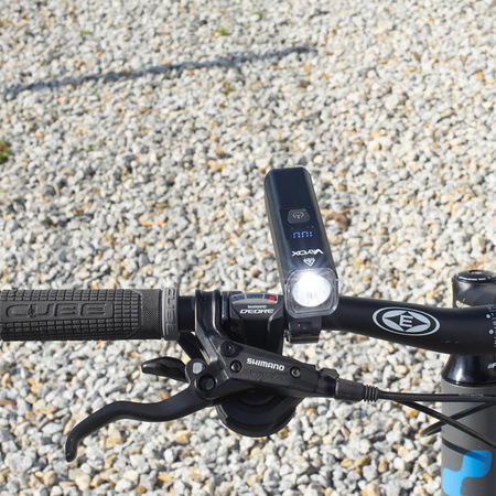 Přední světlo na kolo LED USB s dobíjecí baterií 6 světelných režimů VAYOX