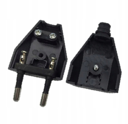 Elektrická zástrčka Plochá zástrčka 2P 25A 250V Odnímatelná Černá ORNO