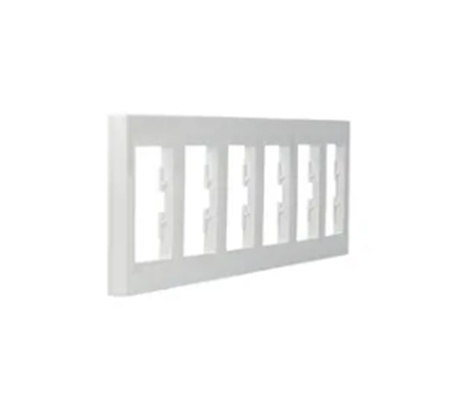 6-násobný horizontální rám pro 6-násobnou bílou Asphora zásuvku