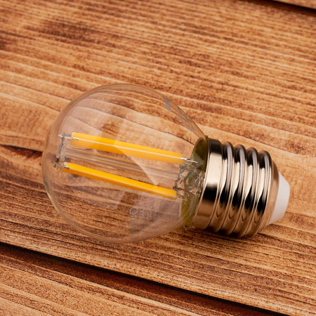 LED žárovka E27 P40 Filament 2W = 25W 249lm 4000K Neutral 360° LUMILED