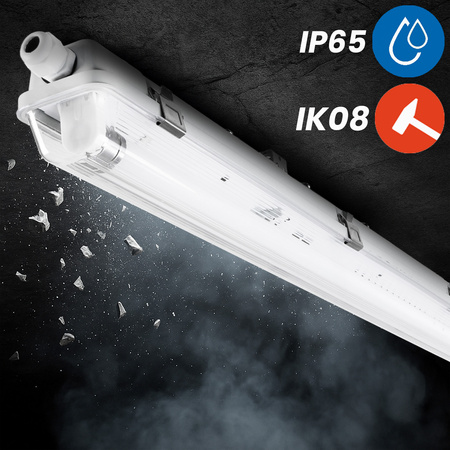 Hermetické Prachotěsné svítidlo T8, G13 IP65 120cm HERSO LUMILED