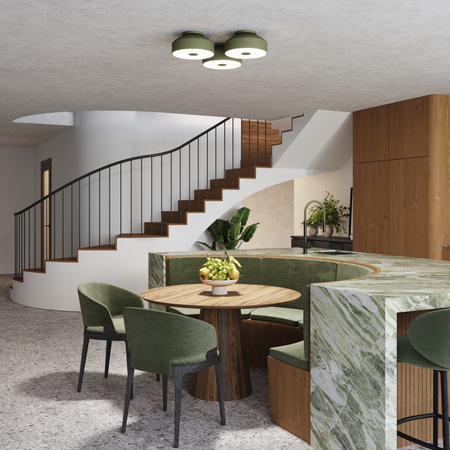 LED stropní svítidlo 4x E27 olivově zelené OMIQ Crimson SL.1680 Sollux