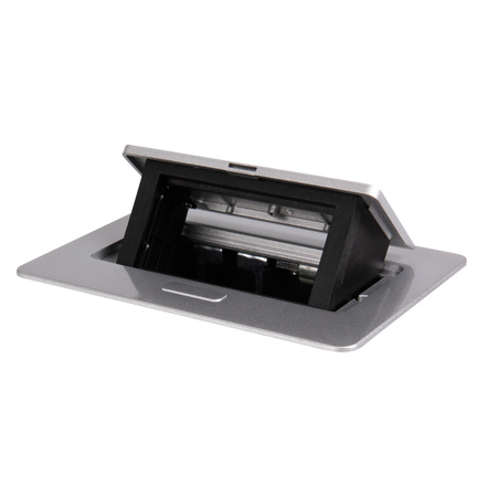 Podlahová skříňka obdélníková stříbrná Office+ Kanlux