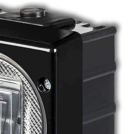 Spínač Hermetický jednopólový povrchově montovaný spínač Senior IP44 KARLIK Black