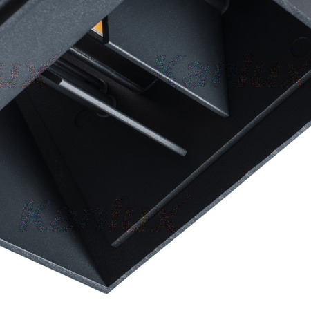 LED Elevation Lamp REKA Grafitová NAHORU A DOLŮ 7W 380lm 4000K Neutrální bila IP54 Kanlux