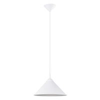 ZUMA E27 Bílá skandinávská závěsná lampa SOLLUX